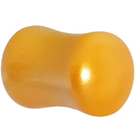 0 Gauge Honey Yellow Metallic Pearl Acrylic Saddle Plug