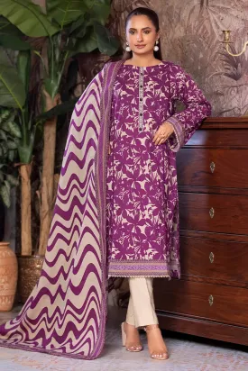 3PC Printed Unstitched Cambric Suit KCC-2851