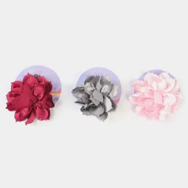 3PCs Girls Flower Hair Pin