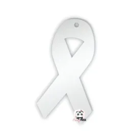 Acrylic Blank Clear Awareness Ribbon (Sizes)~1.5mm