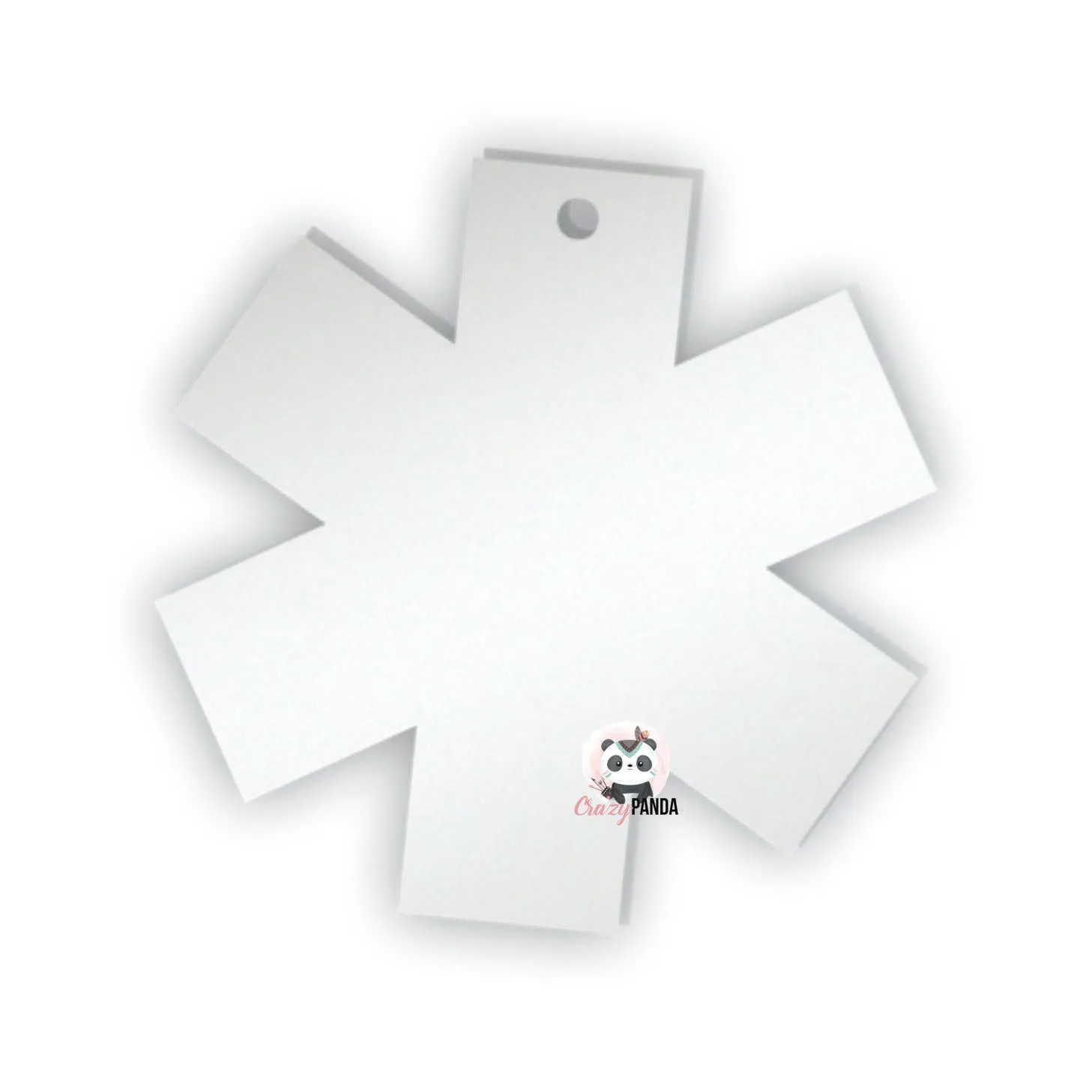 Acrylic Blank Clear Medic Alert 55x54x1.5mm