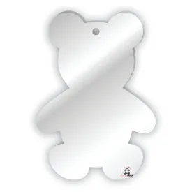 Acrylic Blank Clear Teddy bear 70x50x3mm