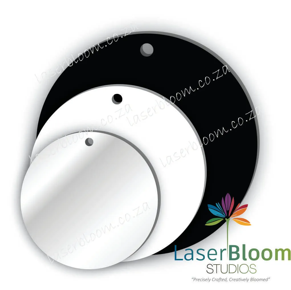 Acrylic Blank Discs- Select Your Thickness (1.5mm, 2mm, 3mm)