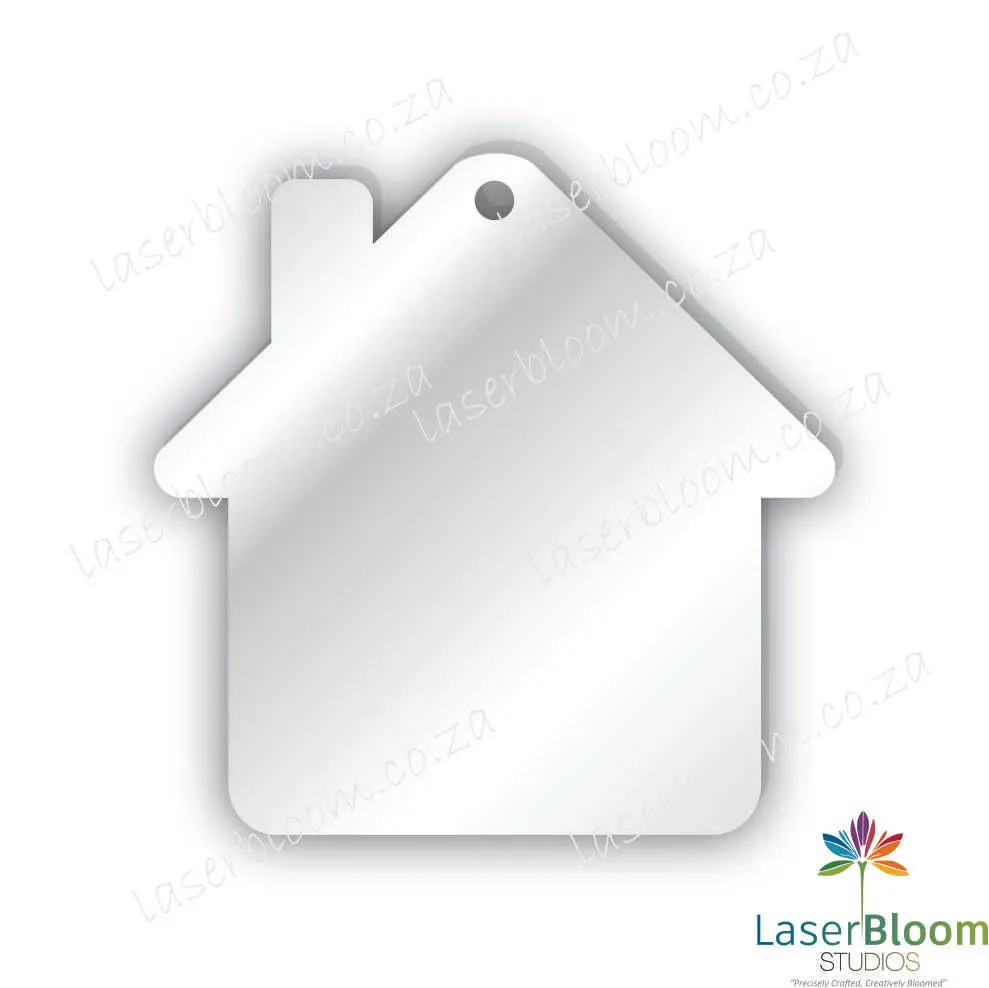 Acrylic Blank House- Select Your Thickness (1.5mm, 2mm, 3mm)