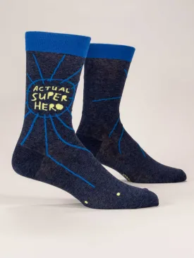 Actual Superhero M-Crew Socks