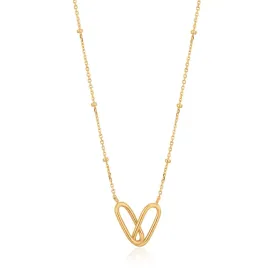 Ania Haie Beaded Chain Link Necklace - Gold