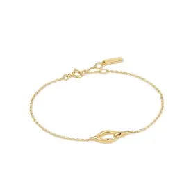 Ania Haie Gold Wave Link Bracelet