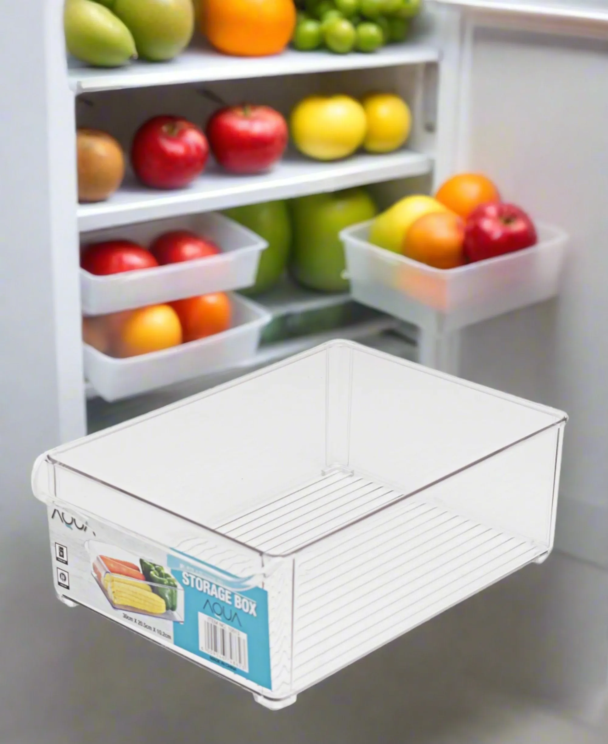 Aqua Fridge Storage Box 30cm - Clear