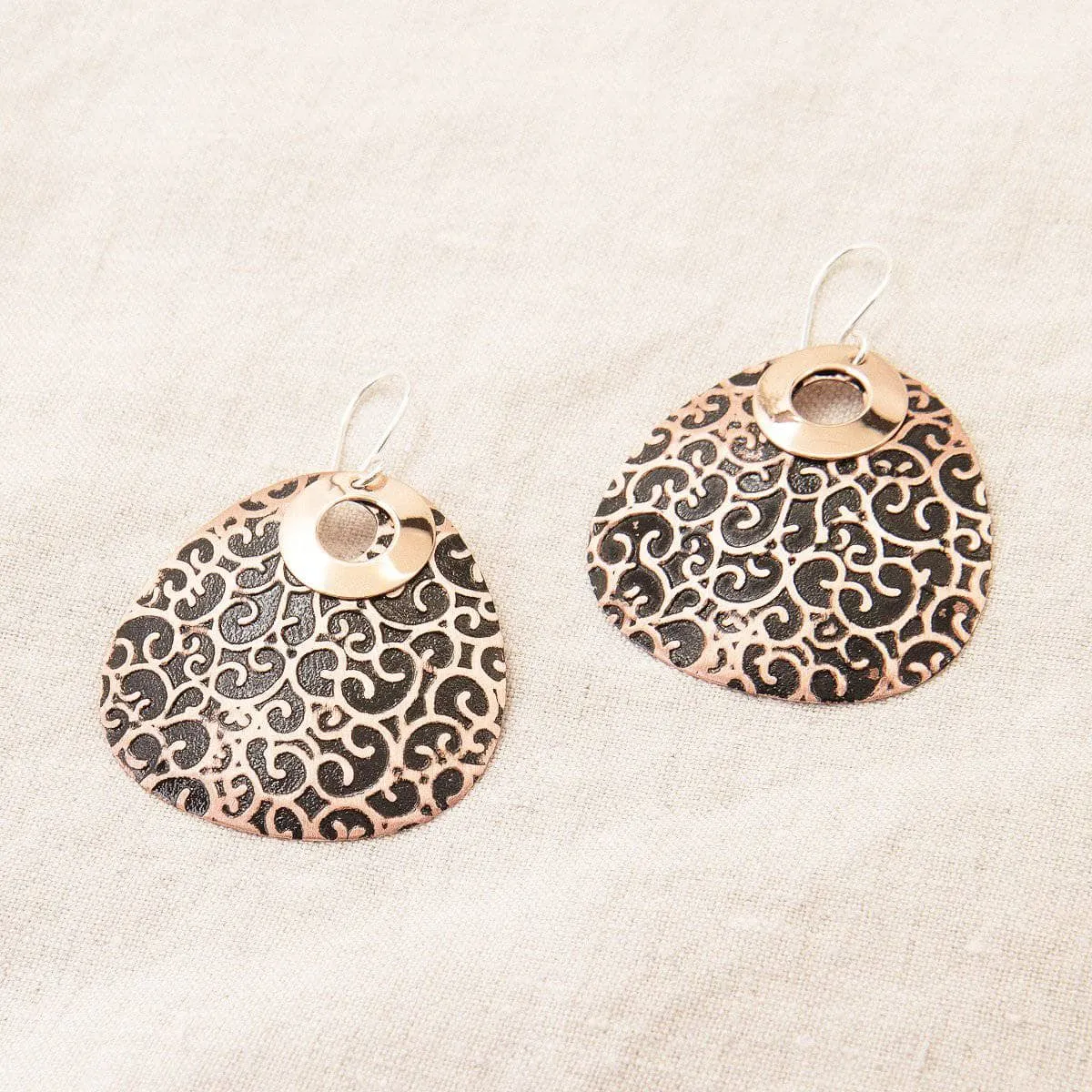 Black Copper Earrings