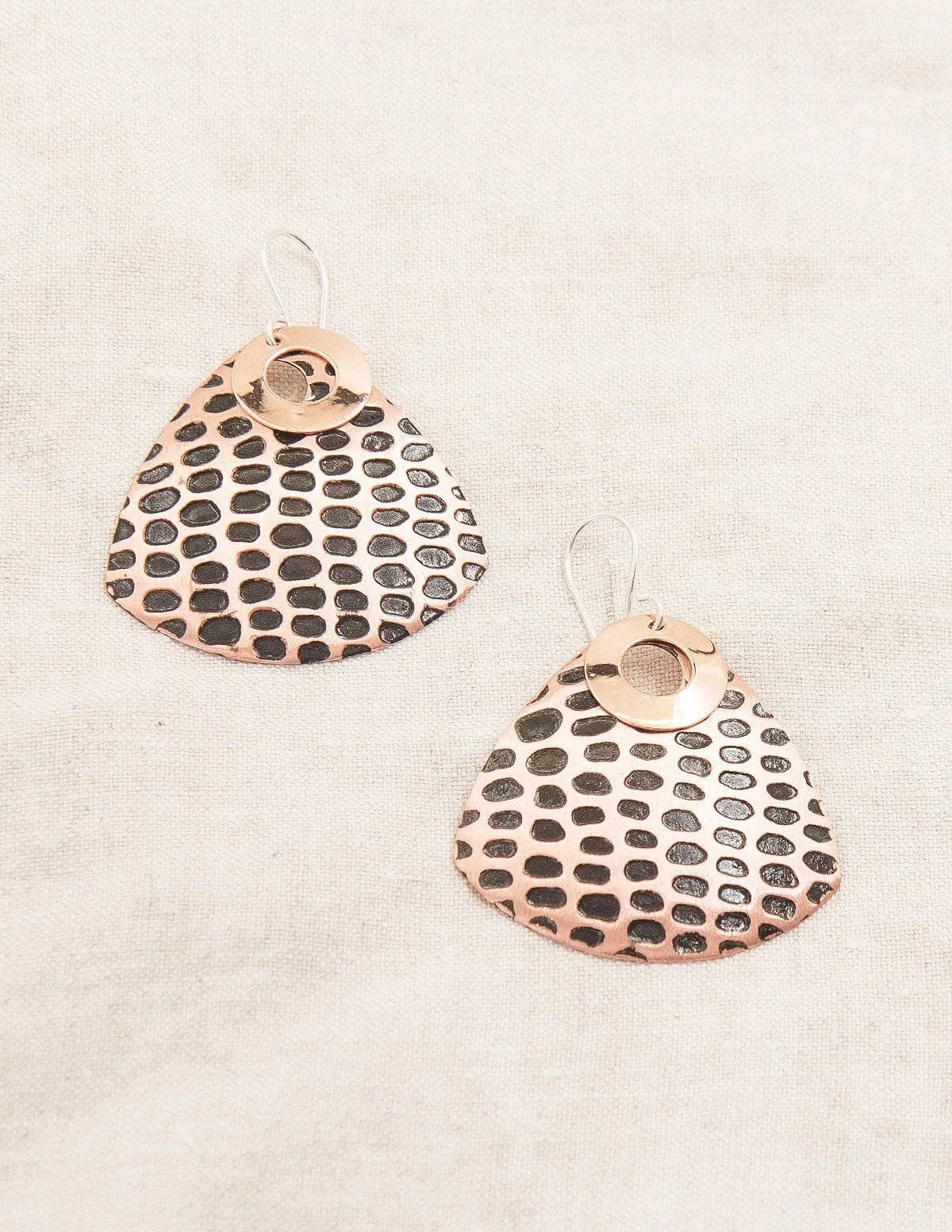 Black Copper Earrings