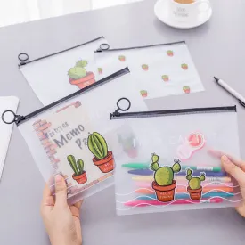 Cactus Stationery Zipper Pouch