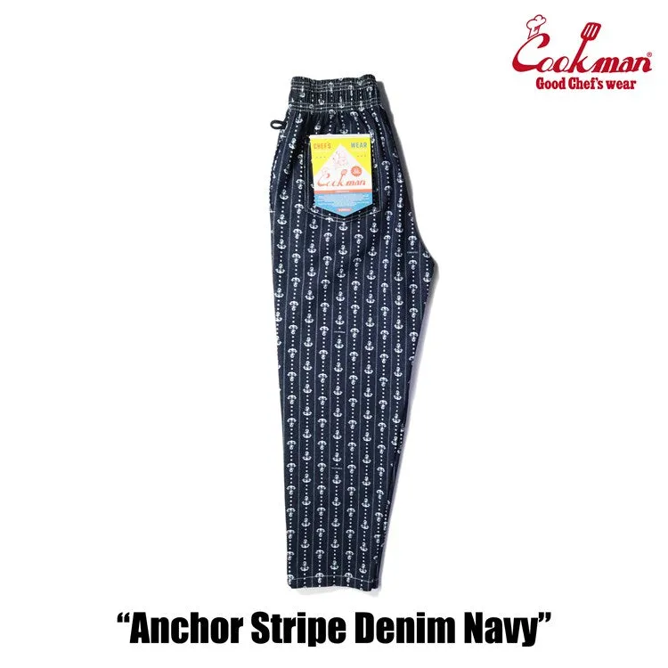 Cookman Chef Pants - Anchor Stripe Denim