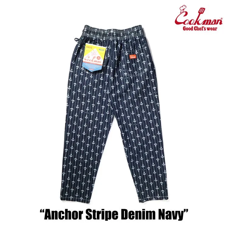 Cookman Chef Pants - Anchor Stripe Denim