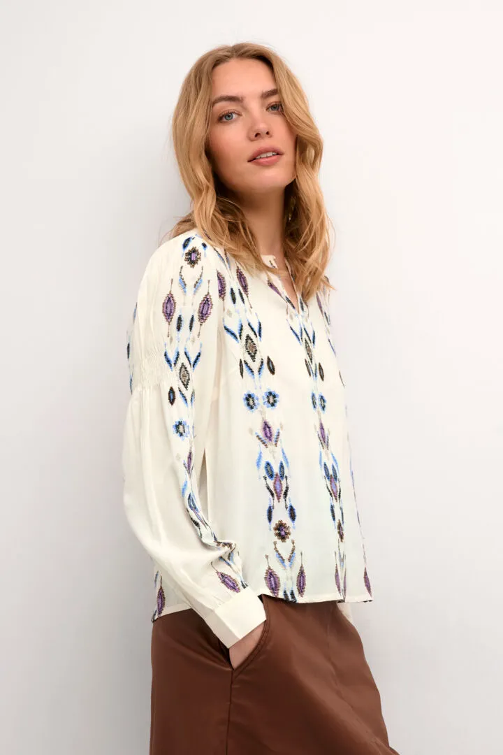 Cream Polly Blouse