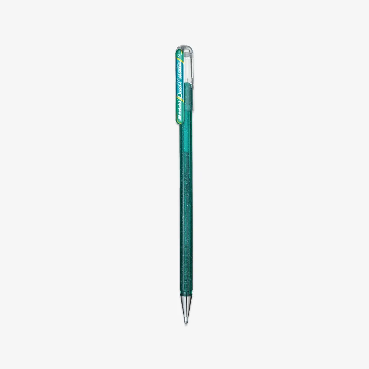 DUAL METALLIC ROLLER GEL PEN // GREEN