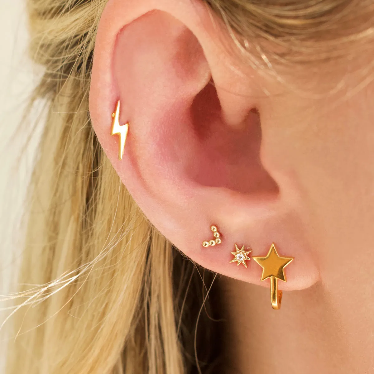 Lightning Bolt Studs