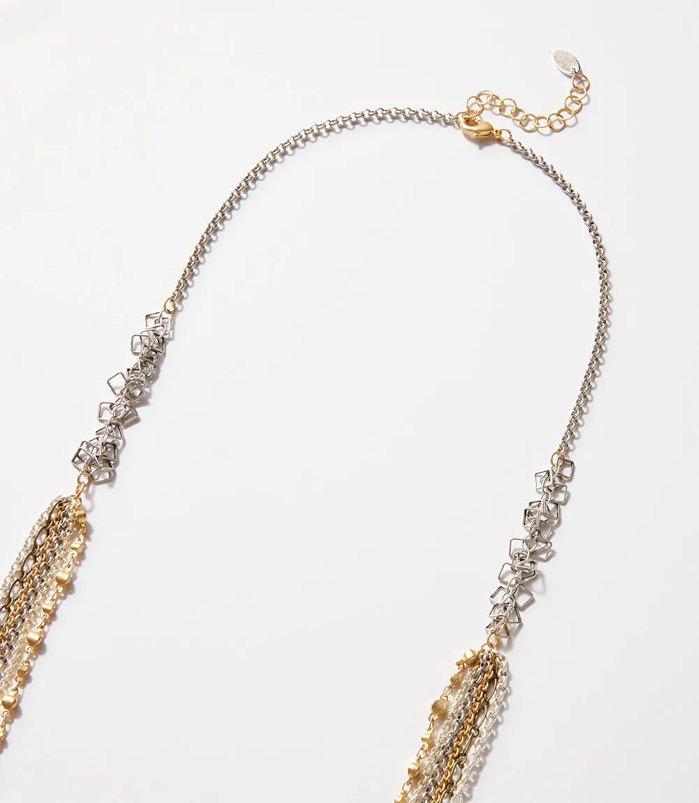 Metallic Multistrand Necklace