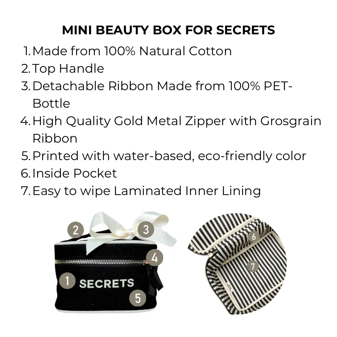 Mini Beauty Box for Secrets, Black