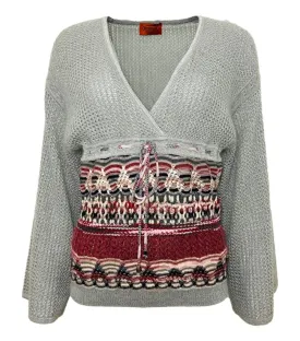 Missoni Metallic Knit Jumper. Size 42IT