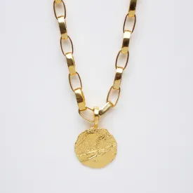 Molten Coin Chunky Necklace