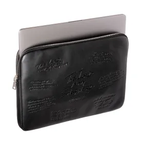 Psalm 23 - Top Grain Leather Laptop Sleeve