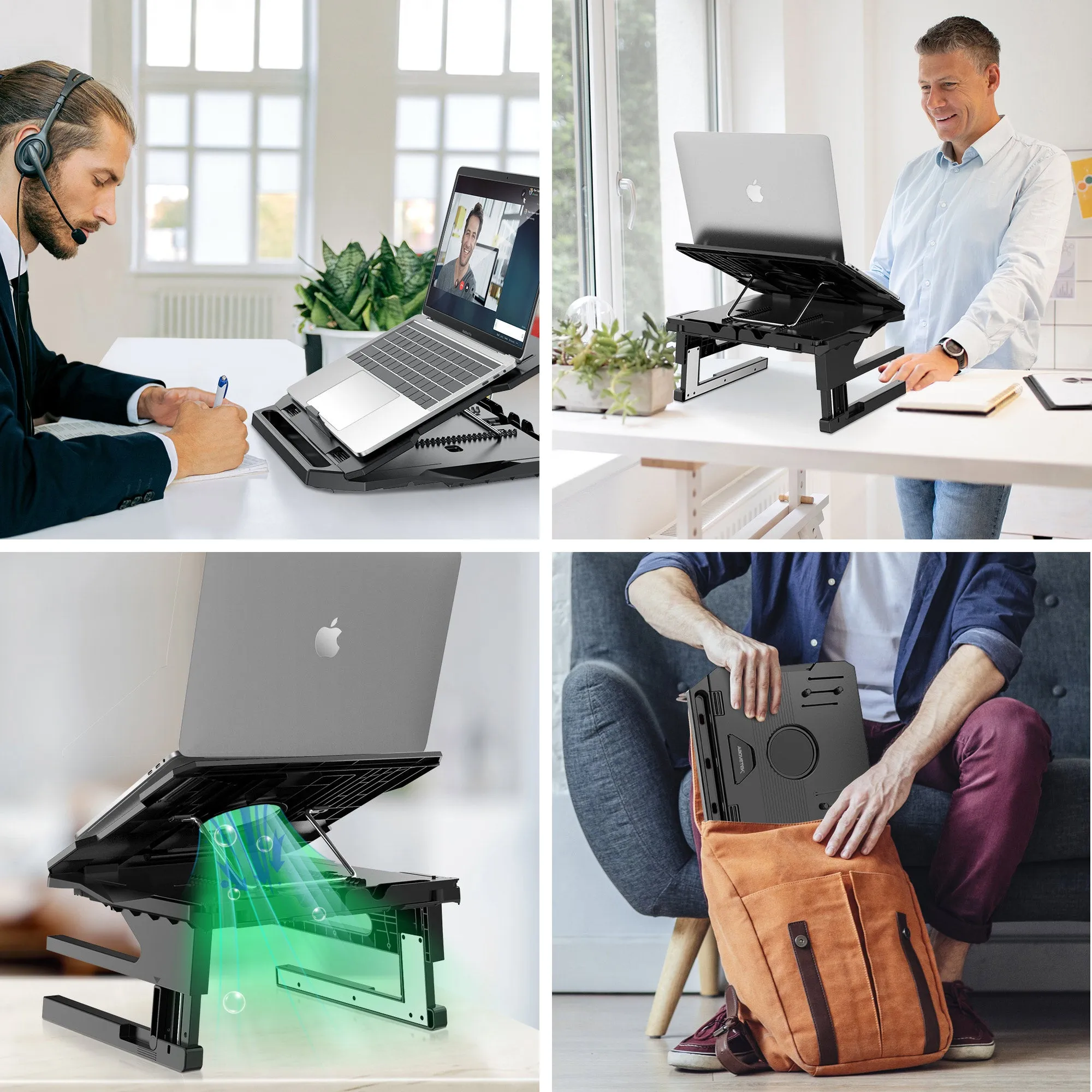 Two-Layer Height Adjustable Laptop Stands (LS-58B)