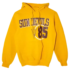 Vintage Printed Sun Devils Hoodie Yellow (S)