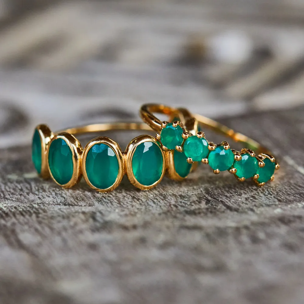 Violeta Green Onyx Ring